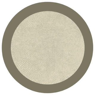Lichen and Beige Shagreen Table Mats - Contemporary - Disposable 