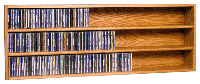 Clear The Wood Shed Solid Oak CD Storage Cabinet 