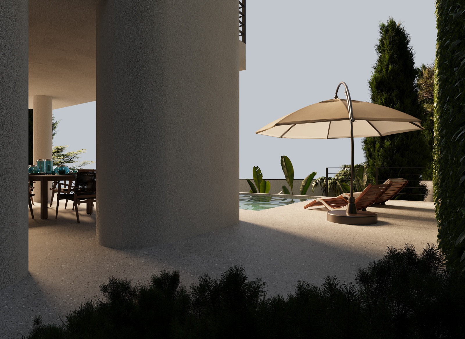 Дом на склоне