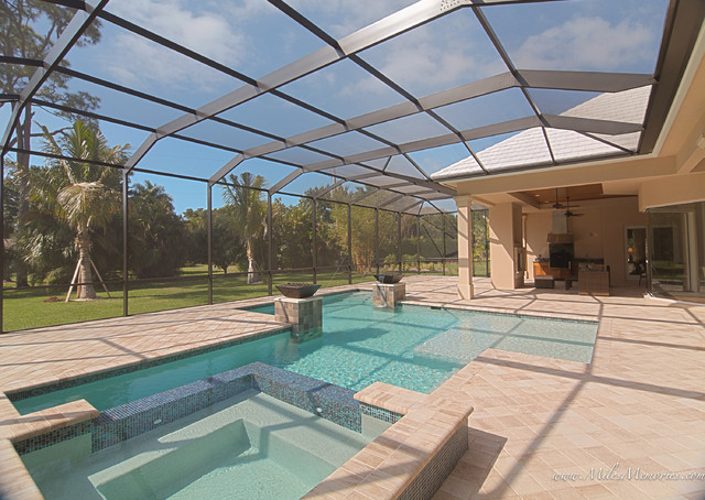 Lanai, Pool - Tropical - Pool - Miami - by Naples Bay Builders, Inc.