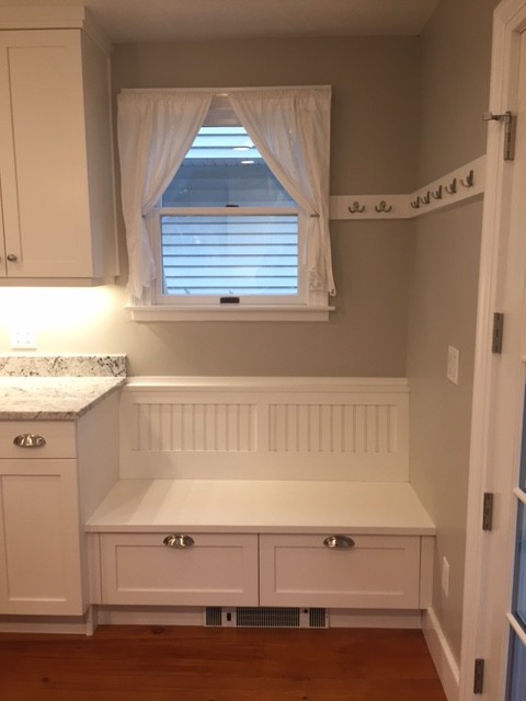 Inspiration for a transitional kitchen remodel in New York