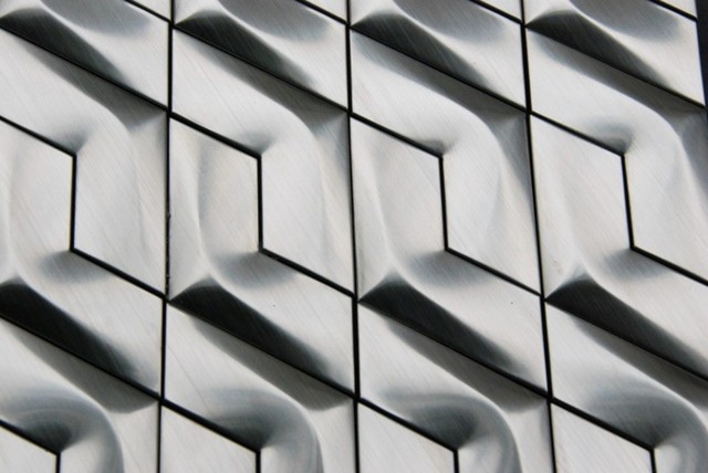 Odyssey Stainless Steel 3D Interlocking Piazza Mosaic, 11