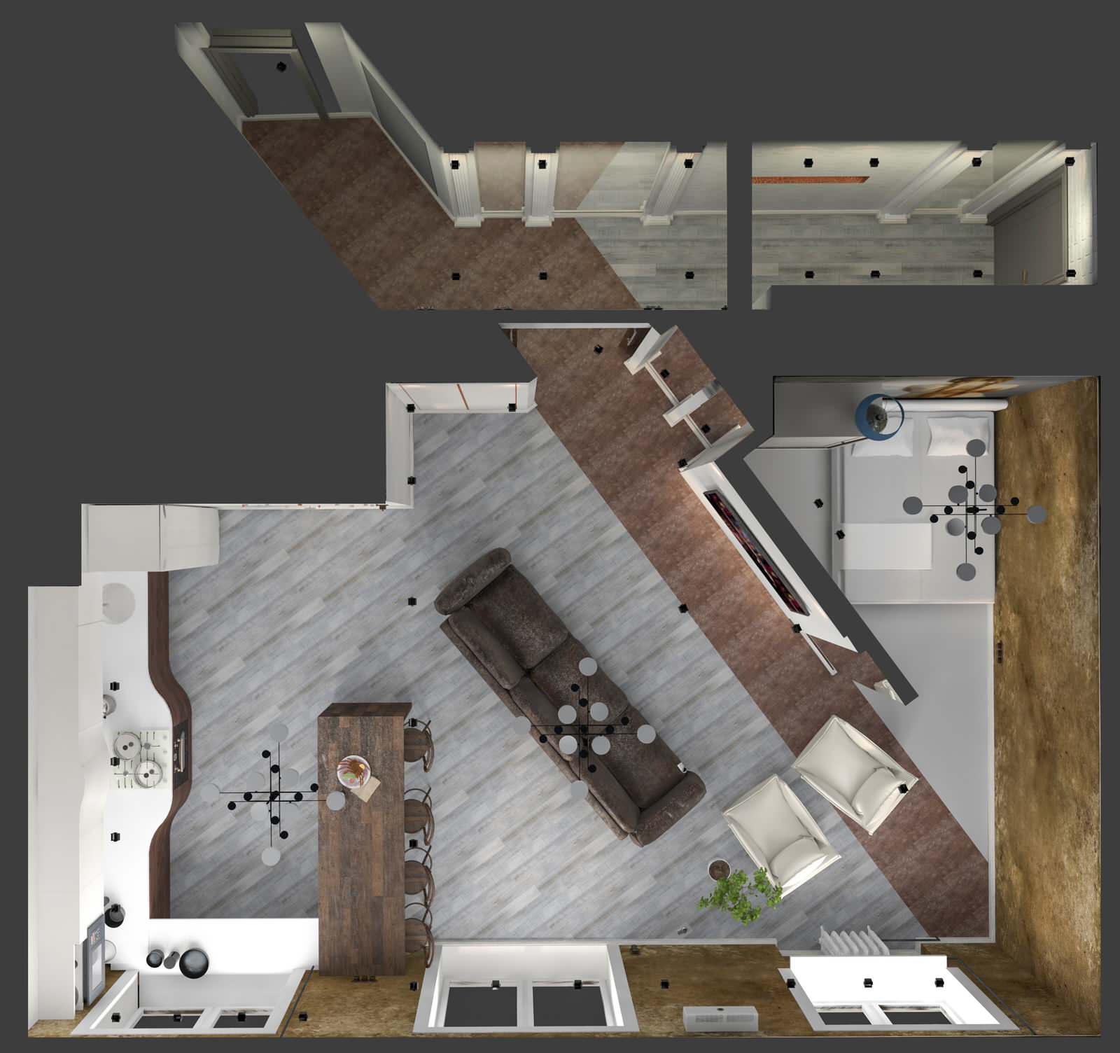 Интерьер квартиры в стиле LOFT