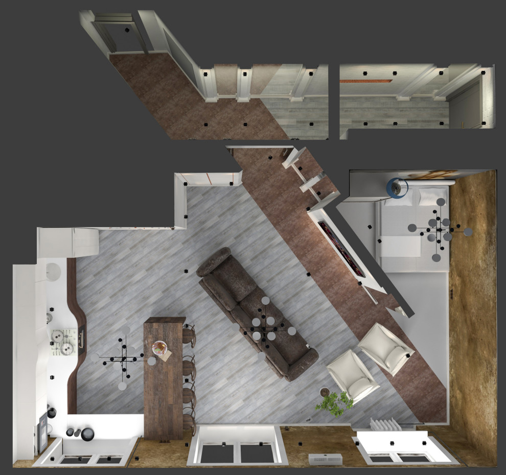 Интерьер квартиры в стиле LOFT