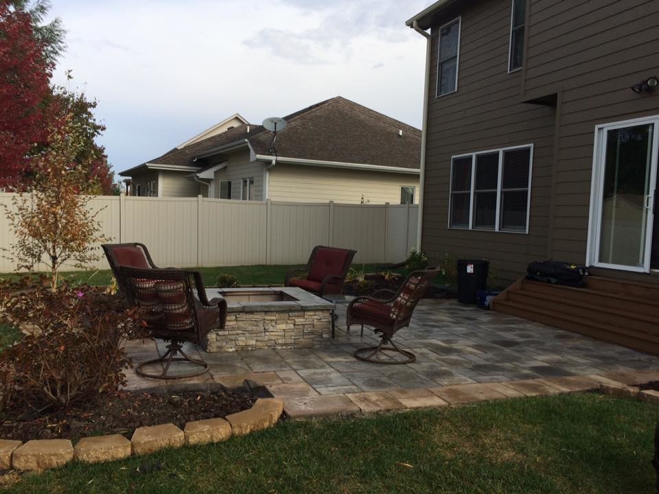 Small Rustic Backyard Patio