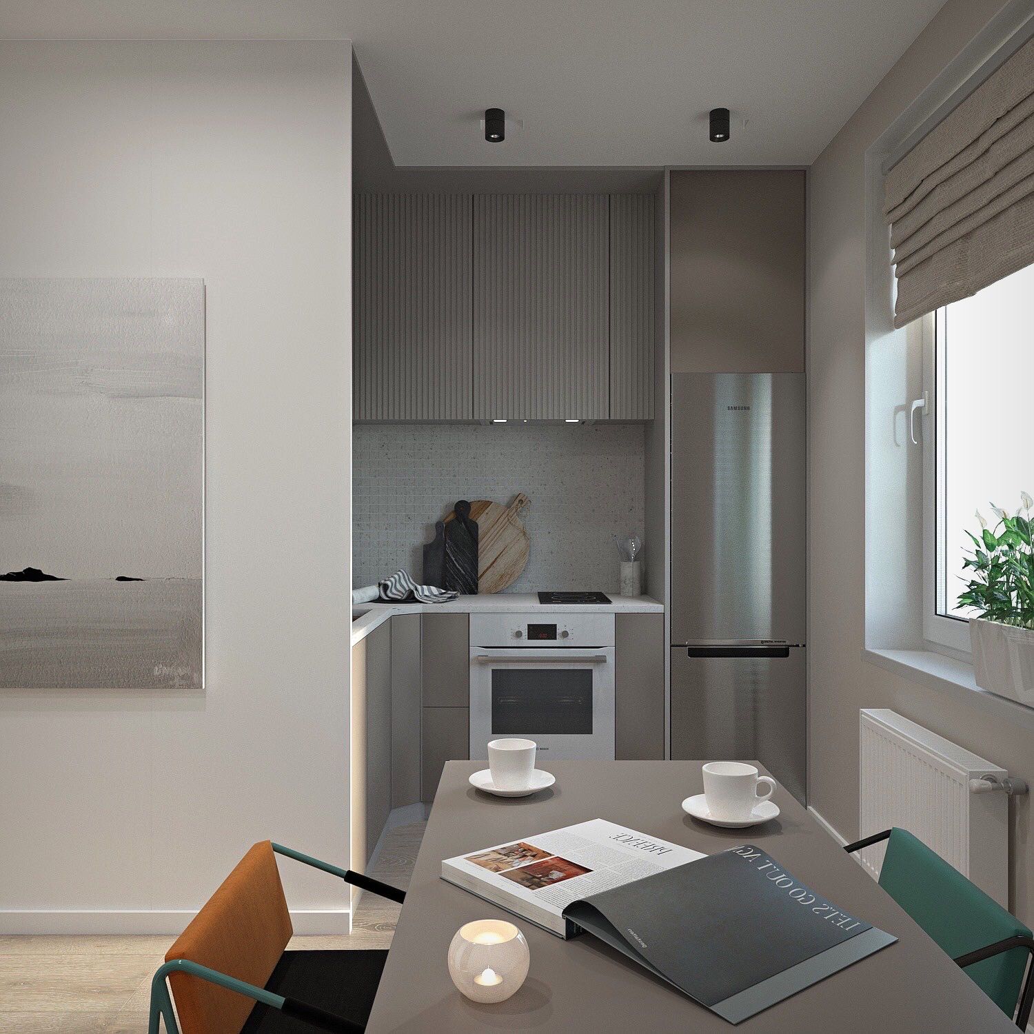 Дизайн проект квартиры 30 кв. м.