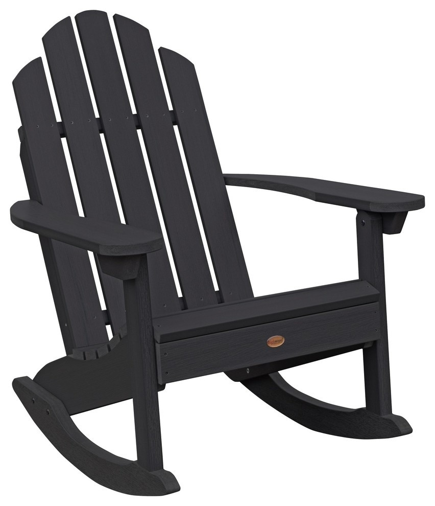 Westport Adirondack Rocking Chair Transitional Outdoor Rocking Chairs by highwood Houzz