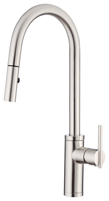 Danze D454058 Parma 1.75 GPM 1 Hole Pull Down Kitchen Faucet - Stainless Steel