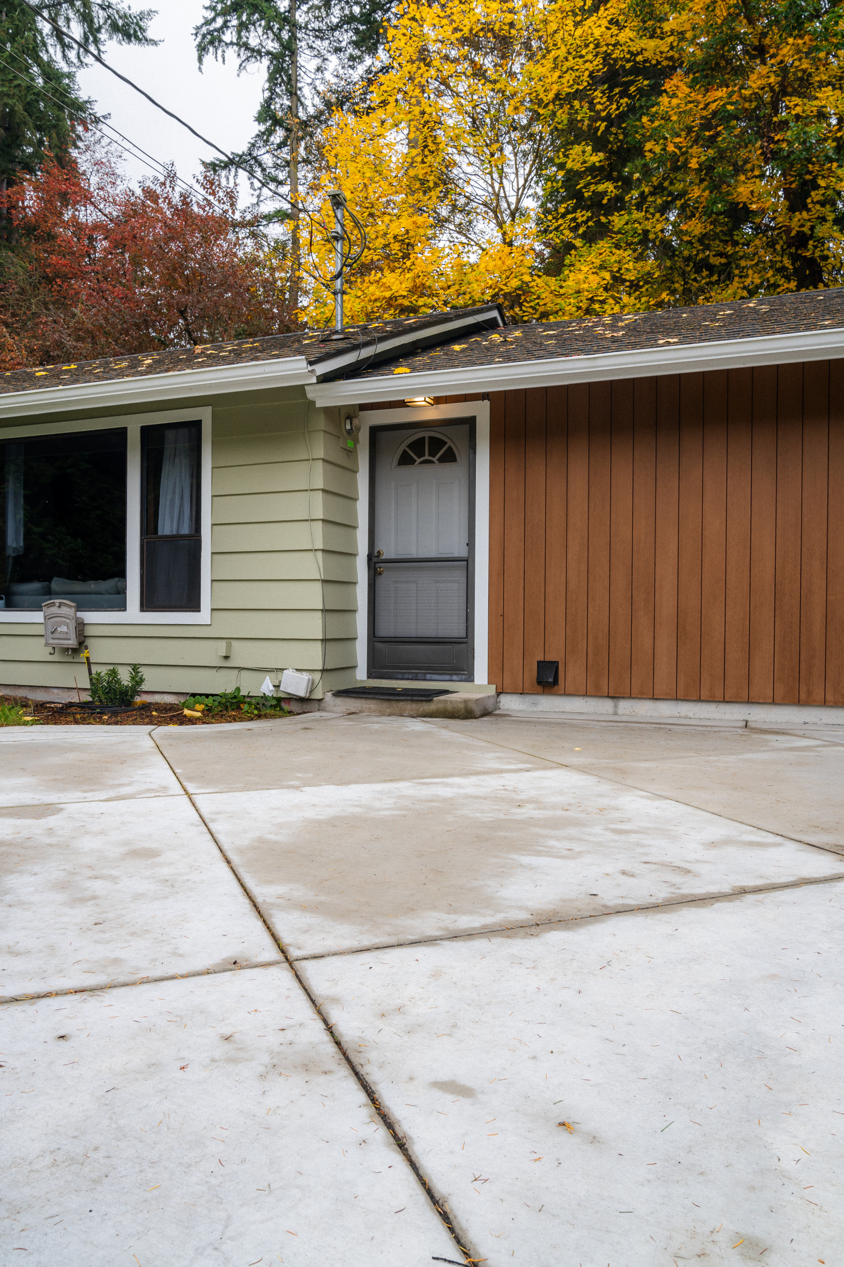 Home Addition Vertical Wood Siding