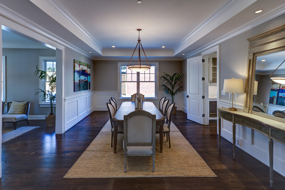 Example of a transitional dining room design in DC Metro
