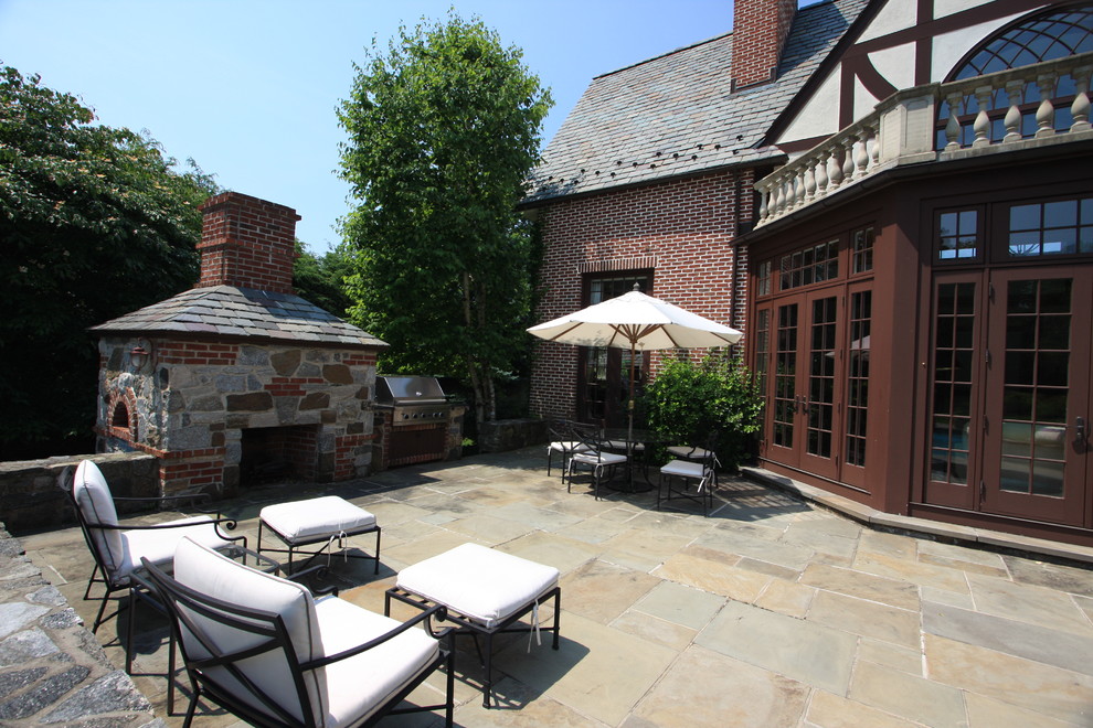 This is an example of a traditional patio in New York.