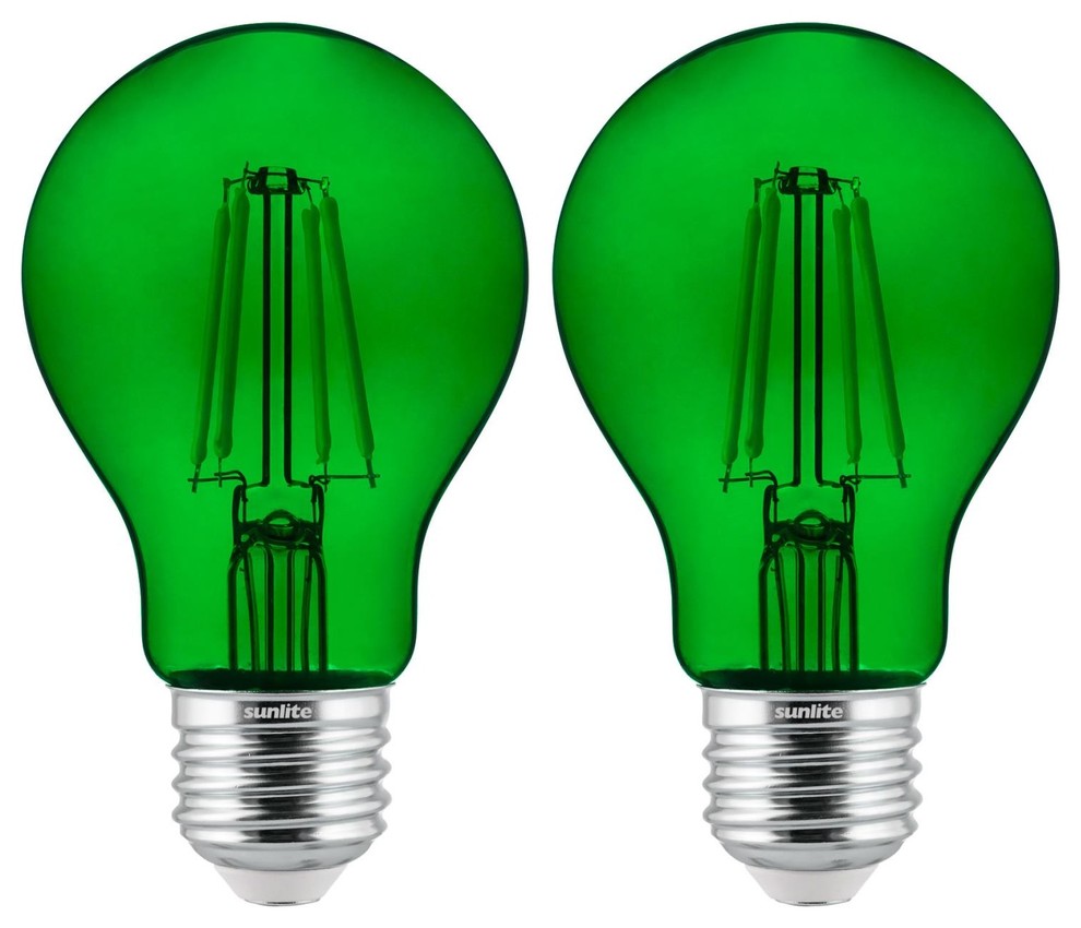 Четыре лампочки. Светодиод зеленый 12 ватт. Green Bulb. Lamps 81082. Party Bulbs transparent,.