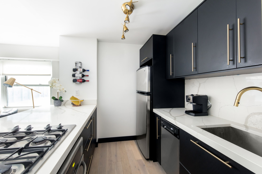 NYC UES Apartment Kitchen New York by Chapter Houzz
