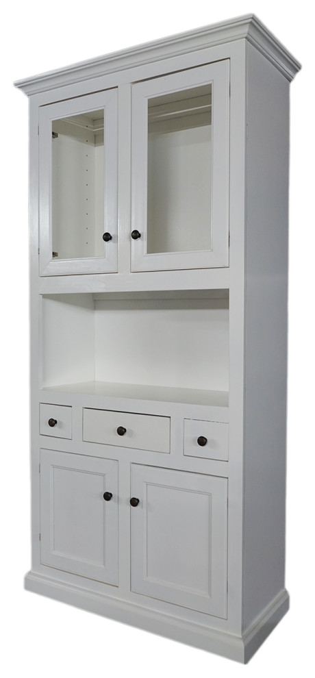Modern Dining Hutch and buffet, Bright White