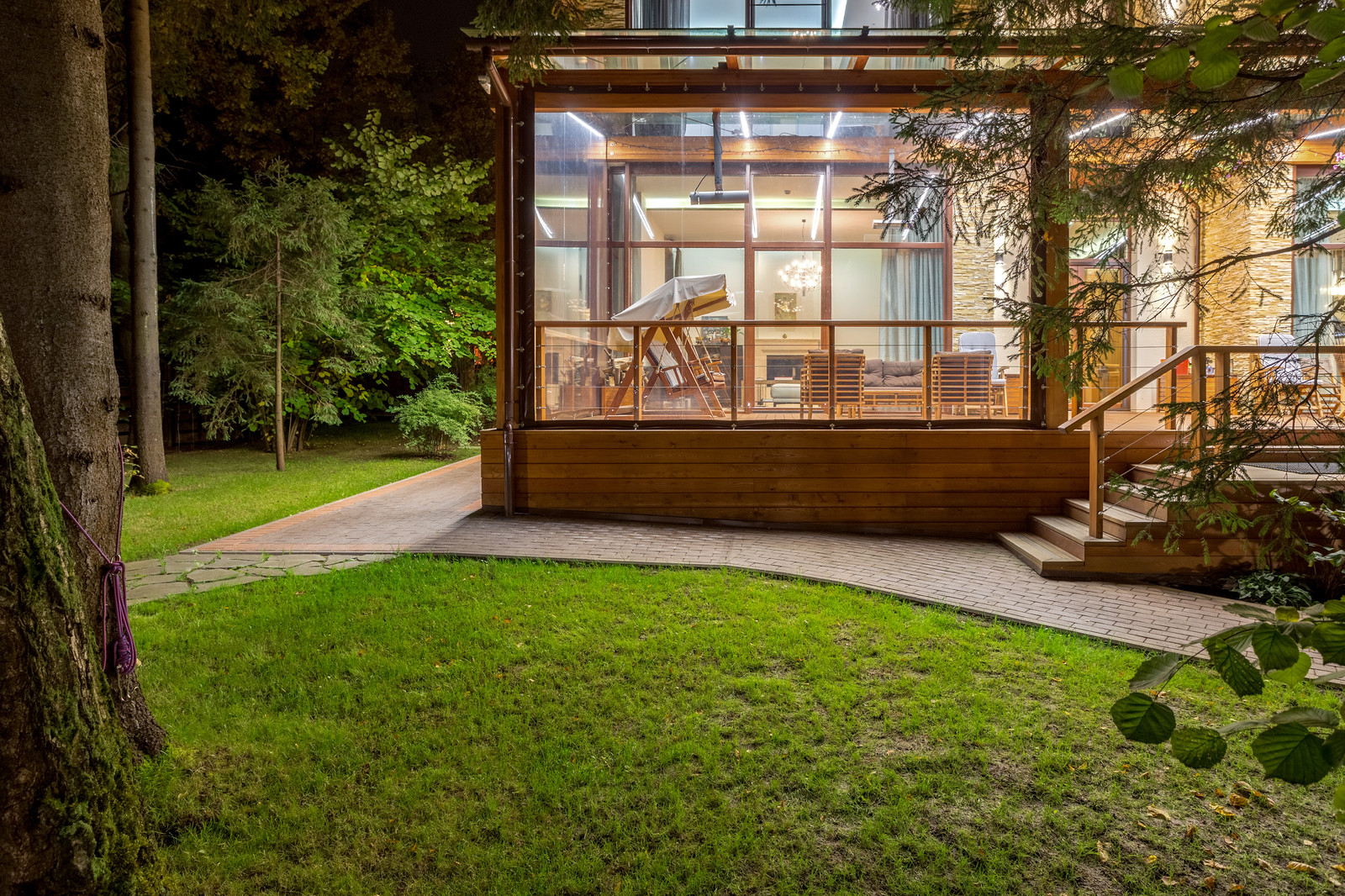 Террасса - загородный дом в коттеджном посёлке Ла Променад2 (Подмосковье)