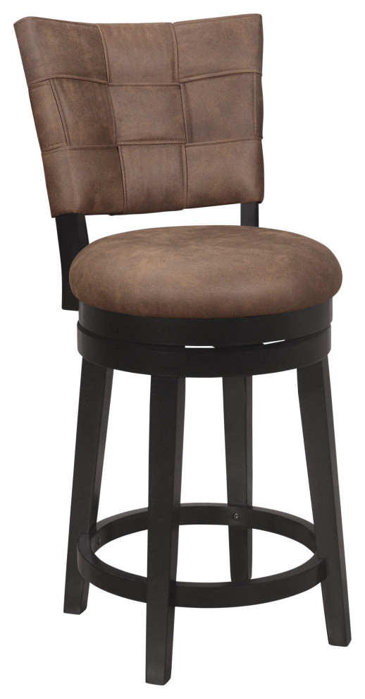 Hillsdale Kaede Wood Counter Height Swivel Stool, Counter Height - Transitional - Bar Stools And ...