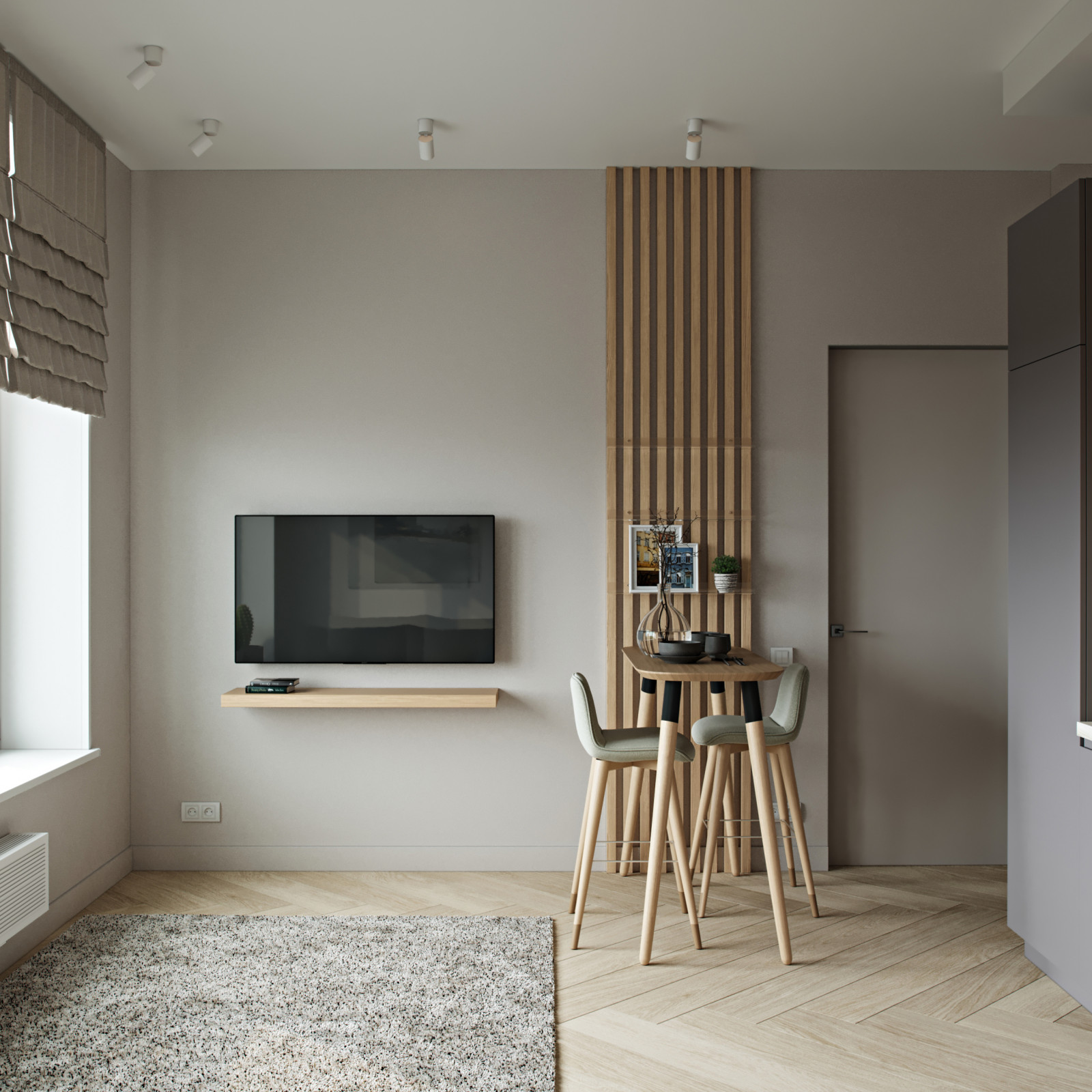 Проект трехкомнатной квартиры для дамы с собачкой.