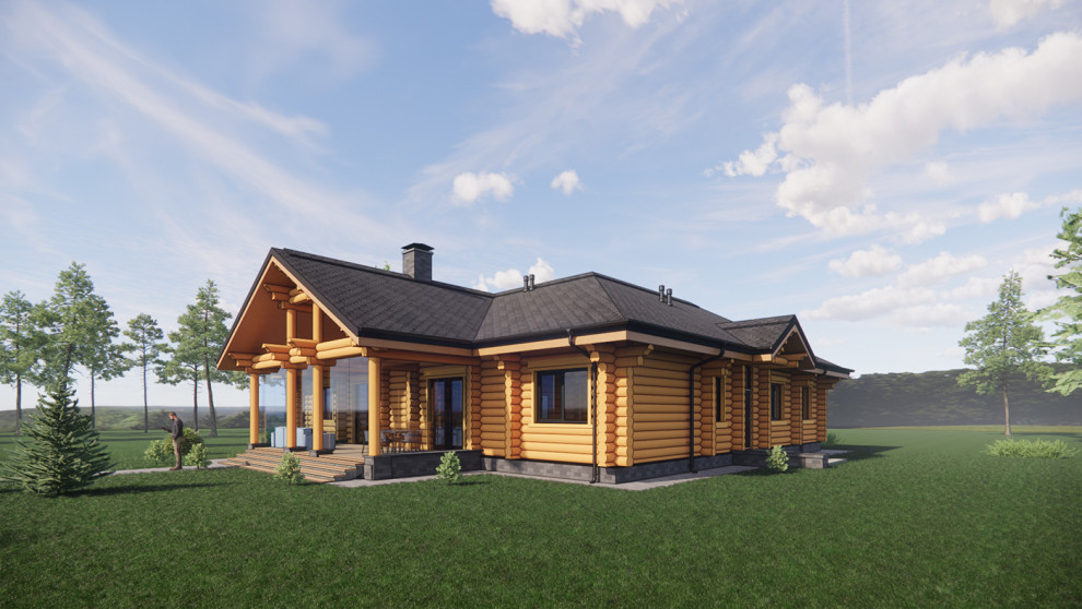 Дом из бревна п. Софрино г. Москва