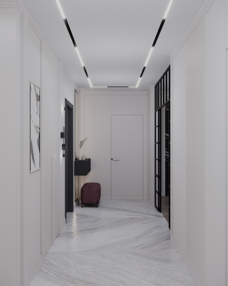 Кухня-гостиная+санузел в стиле Неоклассика