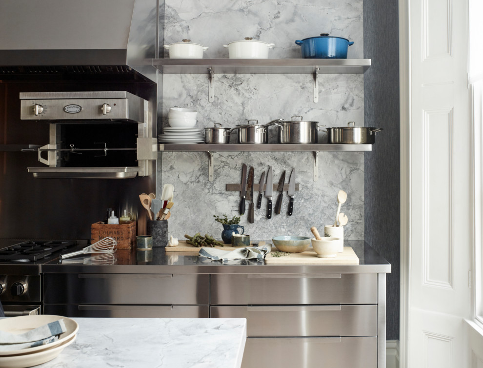 Industrial kitchen in London.