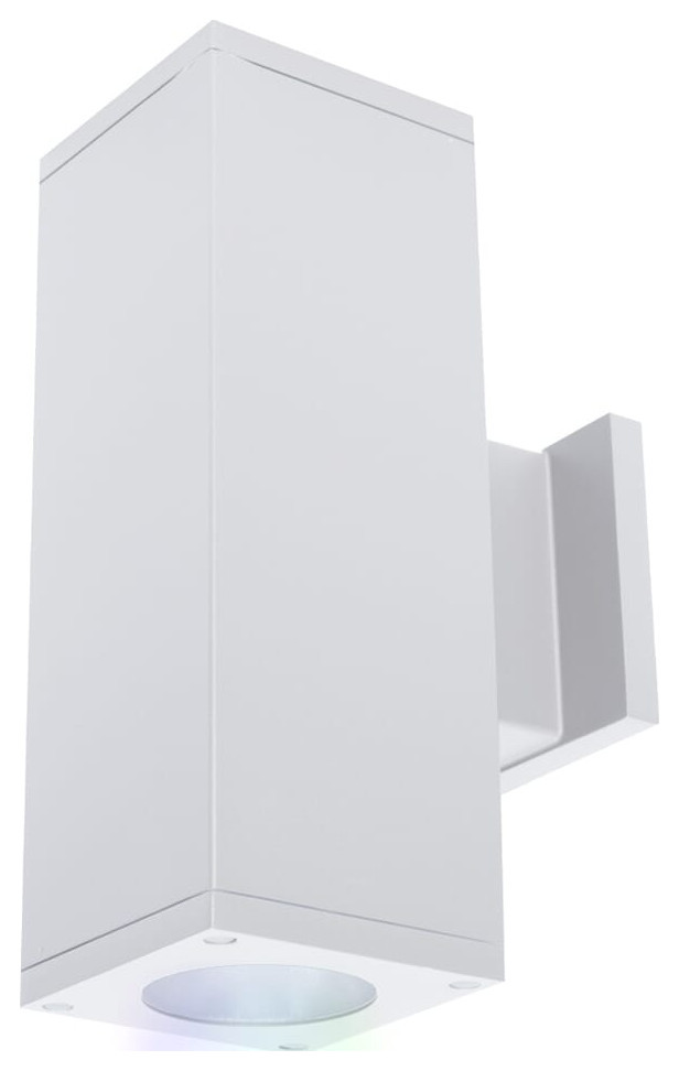 WAC Cube Arch Color Changing Wall Sconce in White, 5 Modern Wall