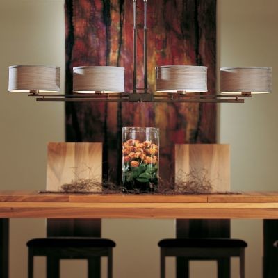 Trestle Adjustable Linear Suspension with Shade Option by Hubbardton Forge