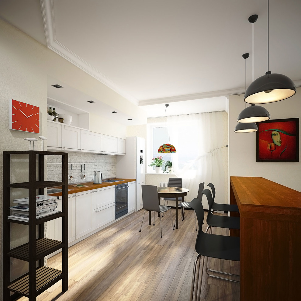 Скандинавия | Интерьер однокомнатной квартиры в ЖК Лазурный