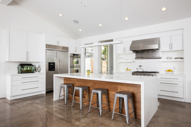 Costa Mesa Farmhouse Contemporary Remodel Contemporary Kitchen