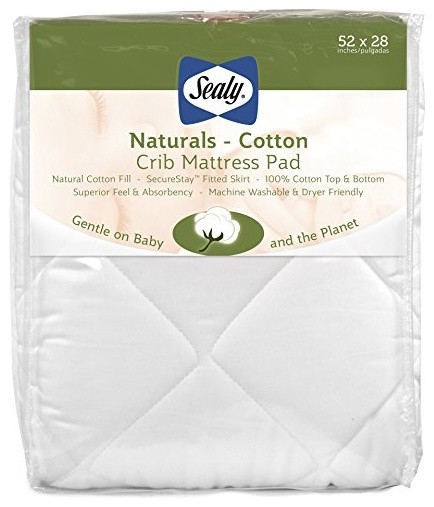 sealy cozy dreams waterproof fitted crib mattress pad