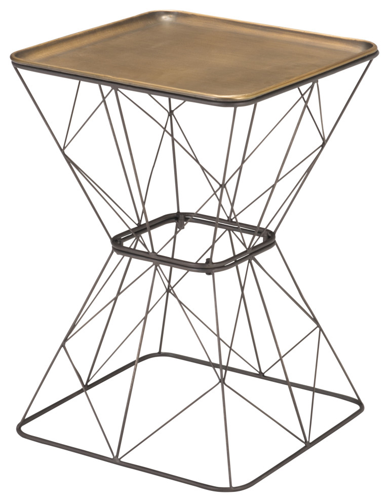 Timothy Side Table Gold Contemporary Side Tables And End Tables
