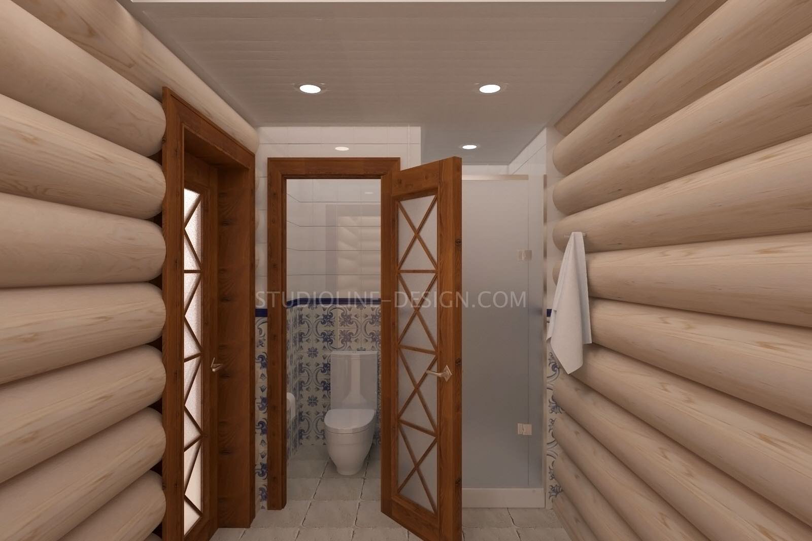 Дизайн интерьера дачи из сруба