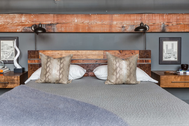 Contemporary Cool Loft industriale-camera-da-letto