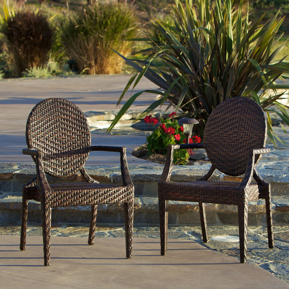 Christopher Knight Home Adriana PE Wicker Outdoor Chairs (Set of 2)