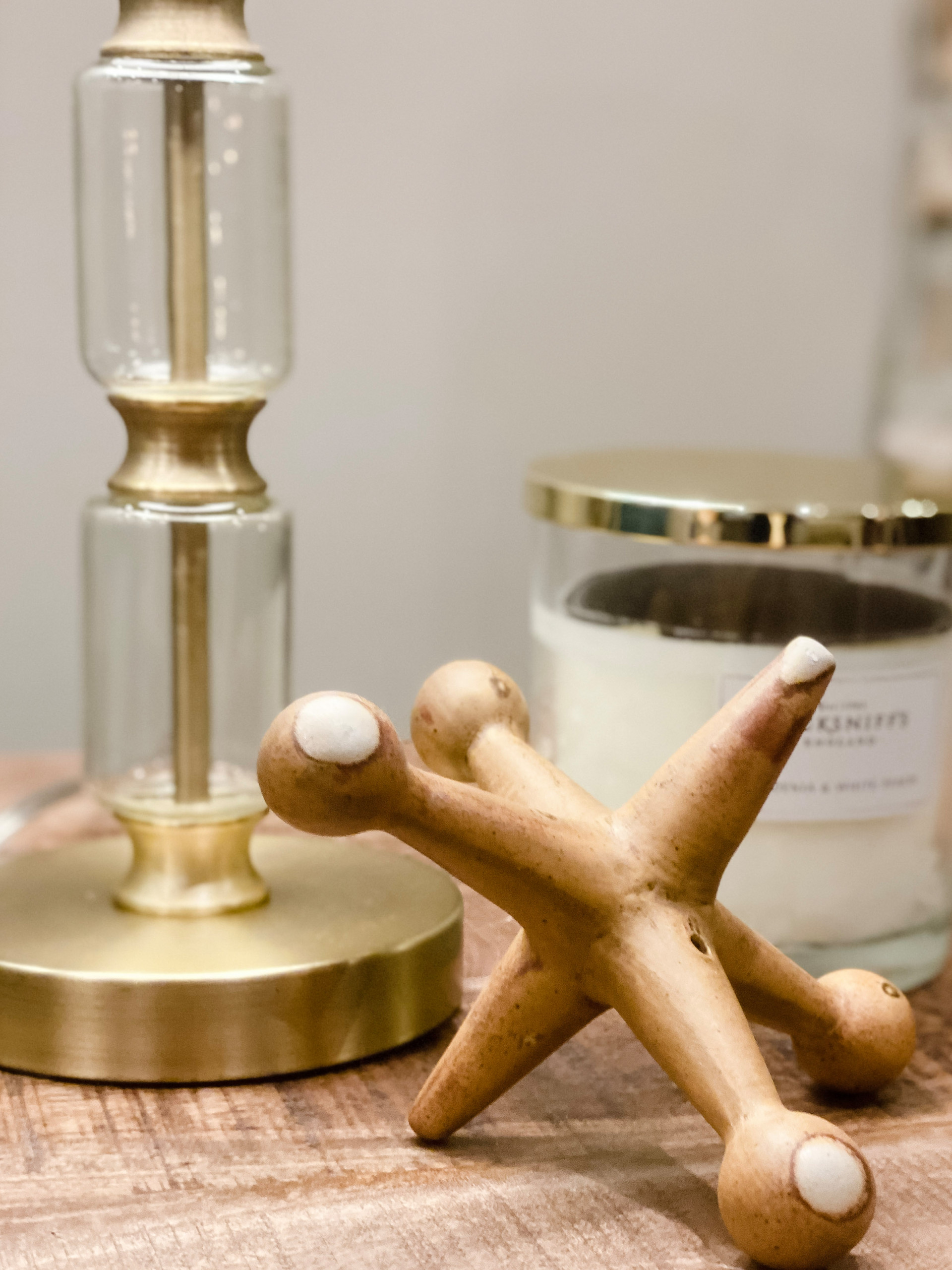 Basement Side Table Styling