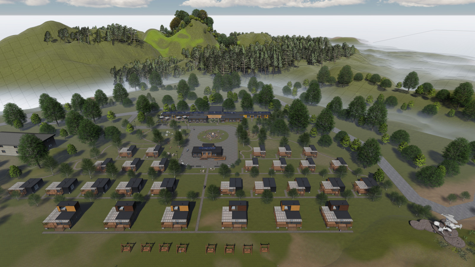 База отдыха из морских контейнеров на мысе Лазарева