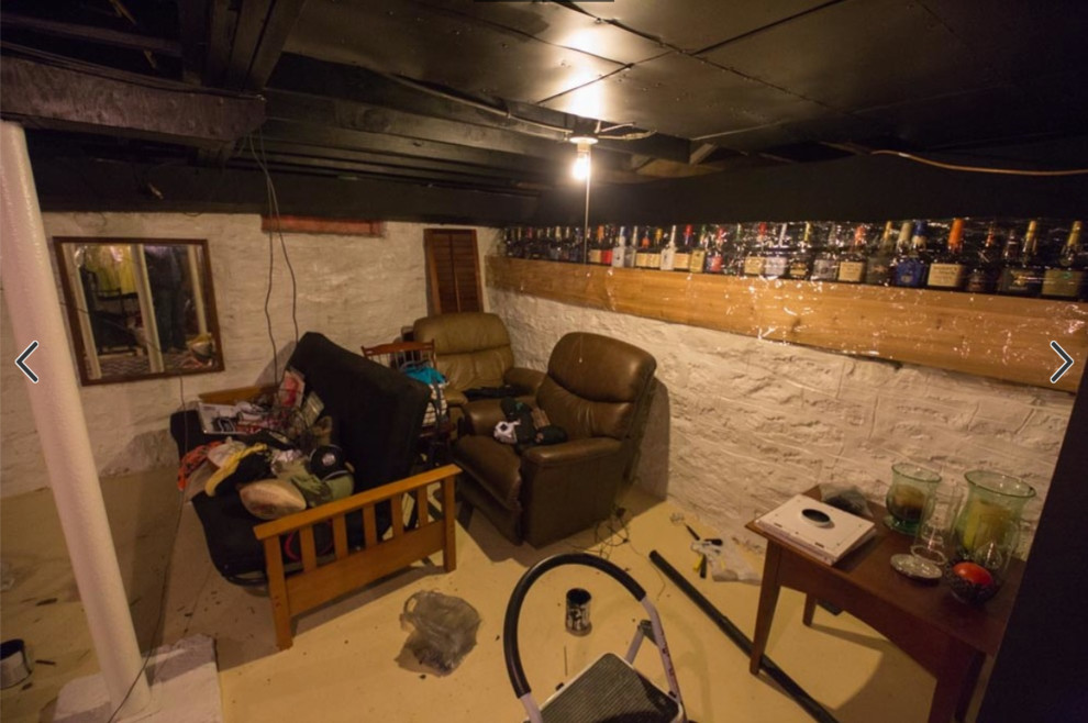Basement Remodel Before