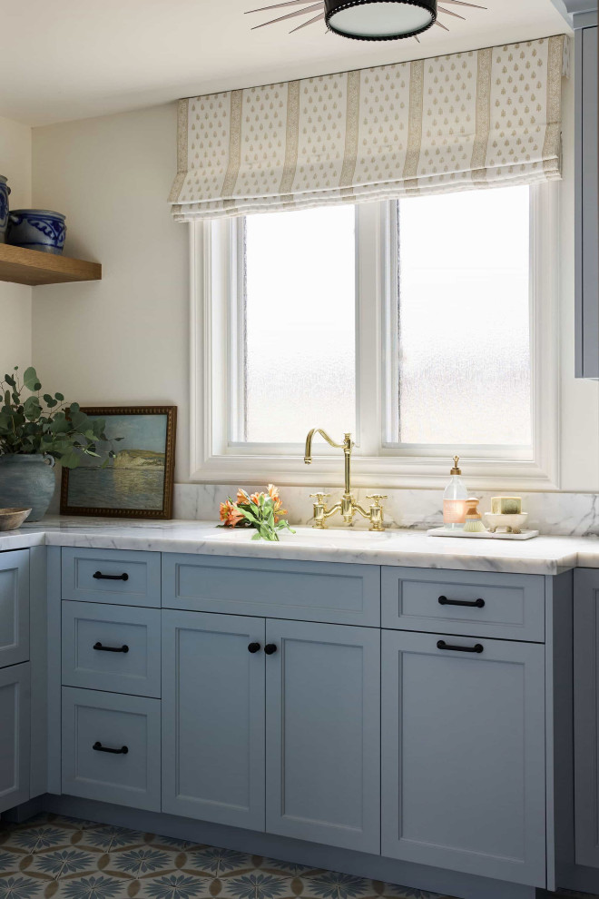 Modern Mediterranean Lakeside Home - Mediterranean - Laundry Room - Los ...