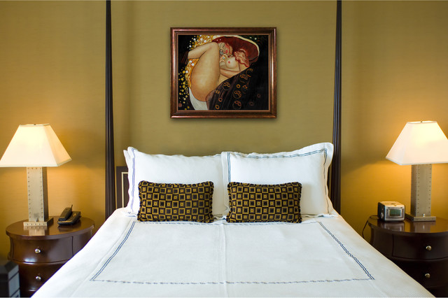 Oil Paintings For Bedrooms Transitional Bedroom