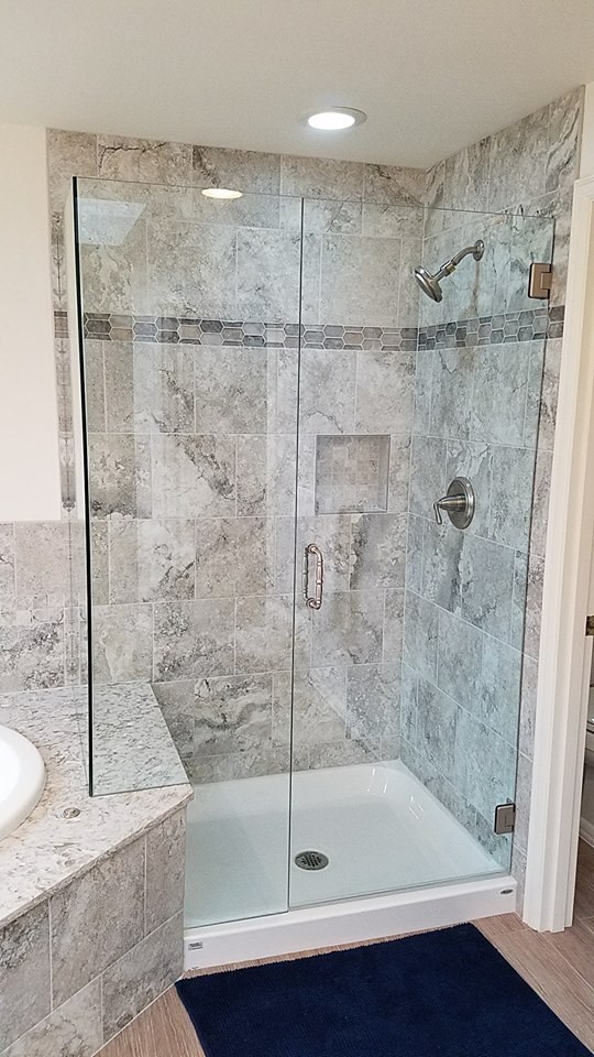 Transitional bathroom photo in Seattle