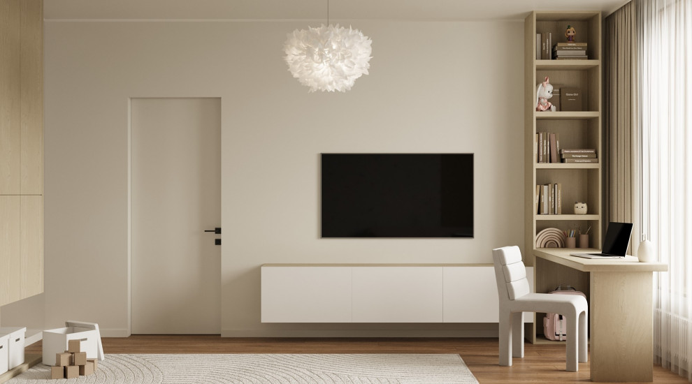 Детская комната для девочки 15,5 кв.м