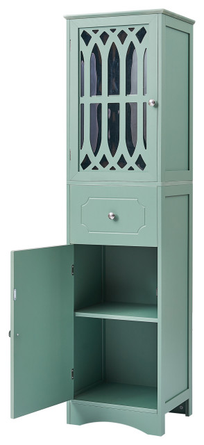 TATEUS Tall Bathroom Cabinet, Freestanding Storage Cabinet ...