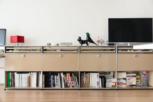美品 Bauhous japanモジュラー家具 USMハラー風 USMハラー日本の事例50選 - アジアン - 東京都下 - USM