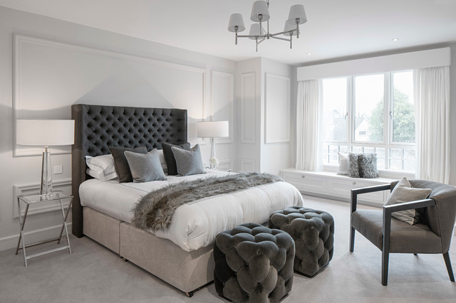 Transitional Bedroom nyklassisk-sovrum