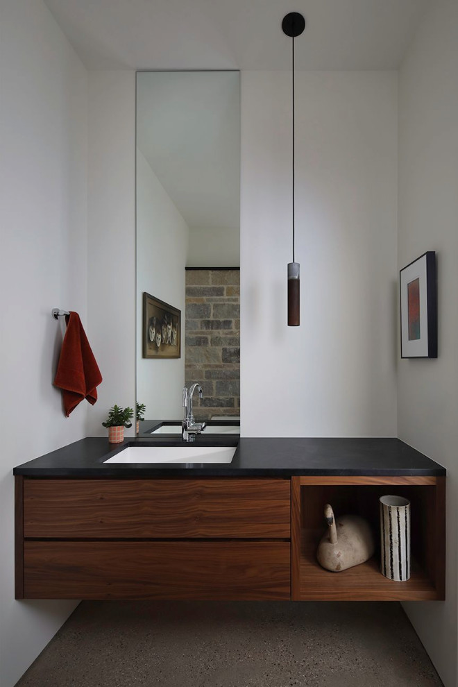 Stunning Design-Build Home - Modern - Powder Room - Other - by Burg ...