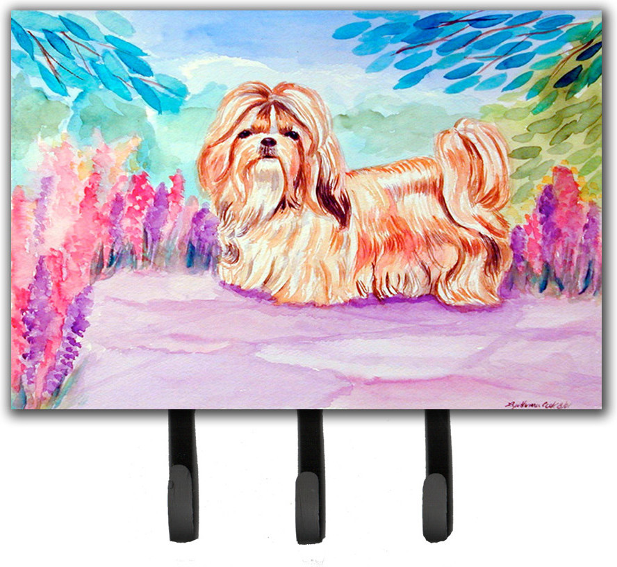 6 hooks metal black dogs Shih Tzu Key holder beautiful key hook for wall