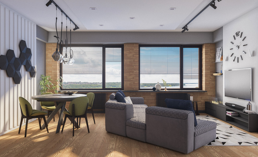 3-комнатная квартира для молодого мужчины с видом на реку (визуализация)