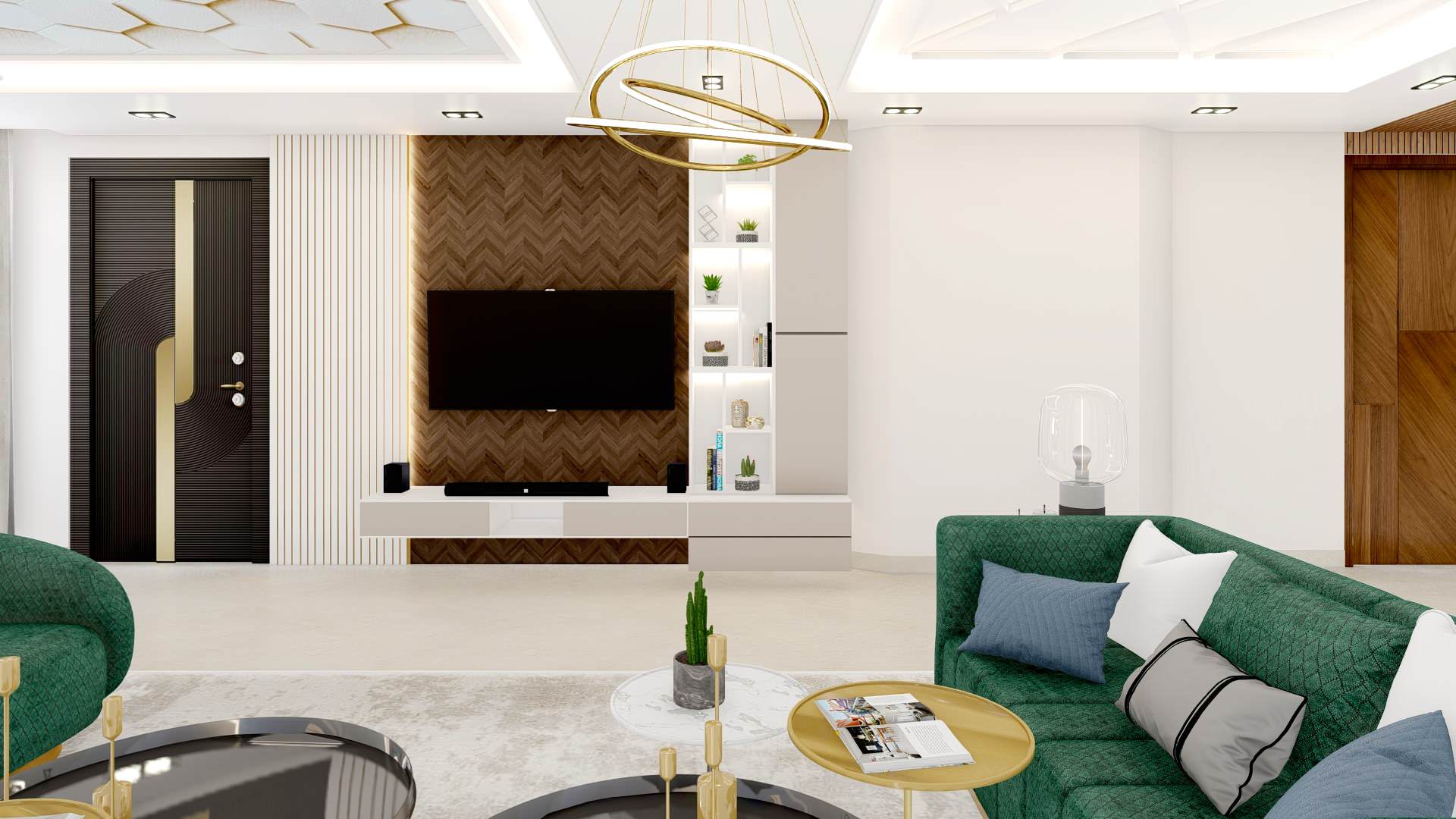 Contemporary Living Room Renovation in Canary Wharf