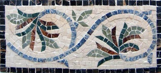 Mosaic Tile Patterns Coneflowers Contemporary Accent Trim And Mosaic Tile Patterns Coneflowers