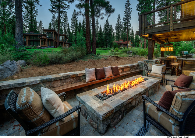 Texas in Tahoe  "Austin Cabin" rustik-uteplats