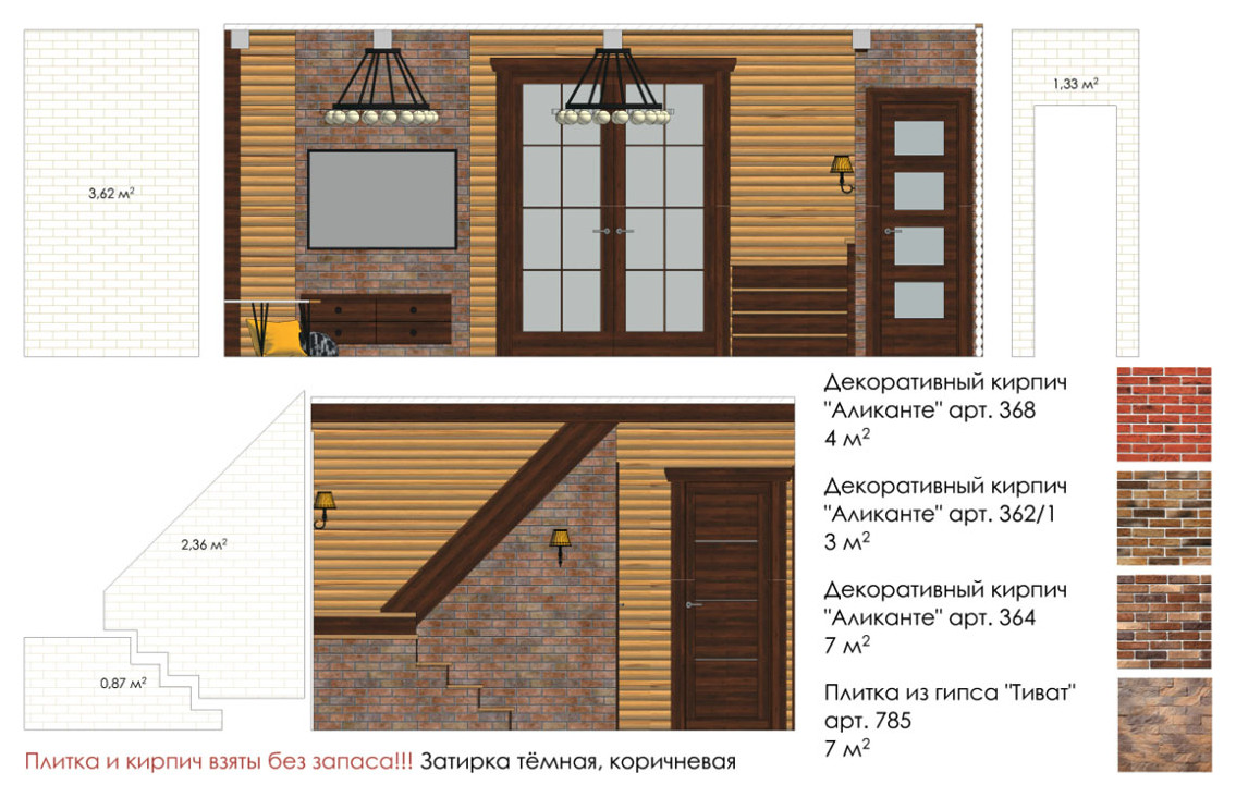 Развертка стены